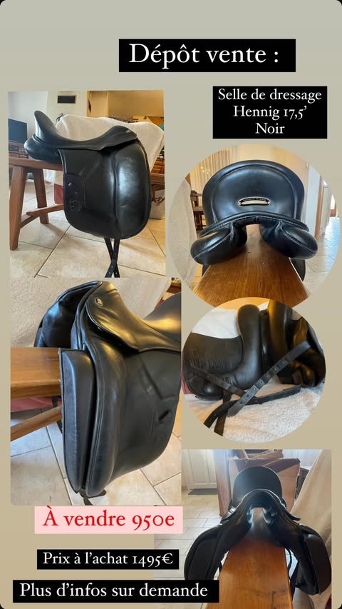 Selle De Dressage 17,5' - Hennig