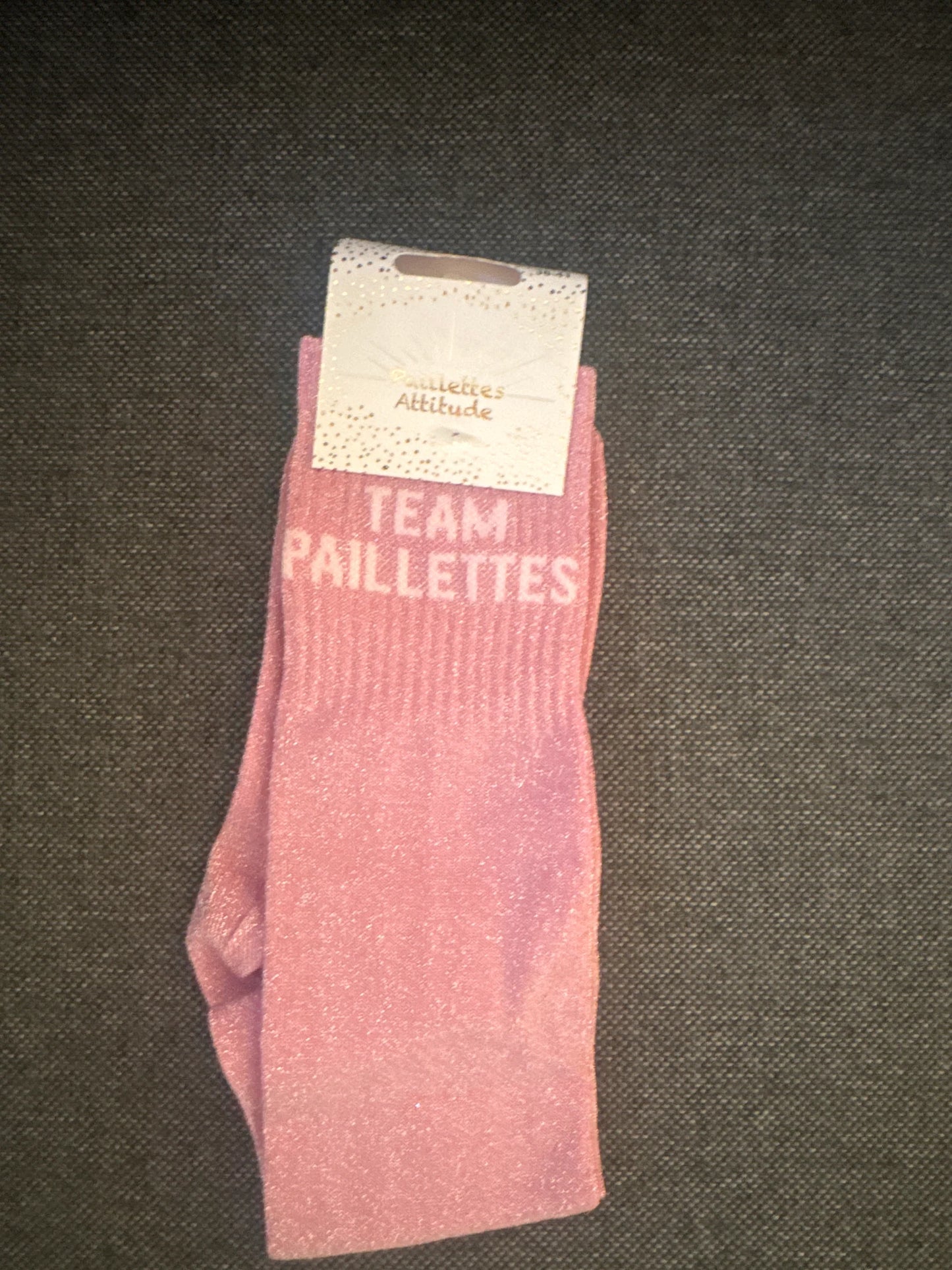Chaussette Paillettes "TEAM PAILLETTES" - Paillettes Attitude