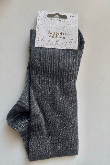 Chaussette Paillettes "je ruine mon père" - Paillettes Attitude