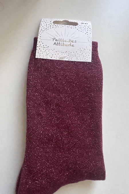 Chaussette Paillettes "t'as senti la différence" - Paillettes Attitude