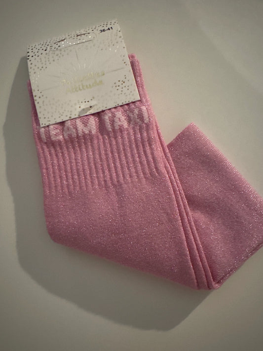 Chaussette Paillettes "TEAM TAXI" - Paillettes Attitude
