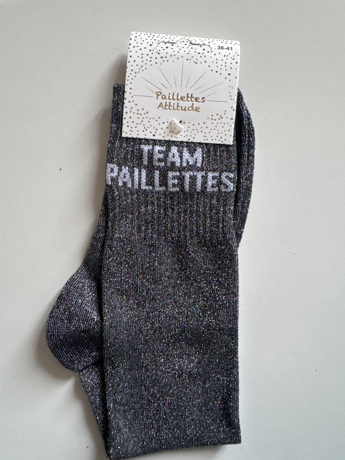 Chaussette Paillettes "TEAM PAILLETTES" - Paillettes Attitude