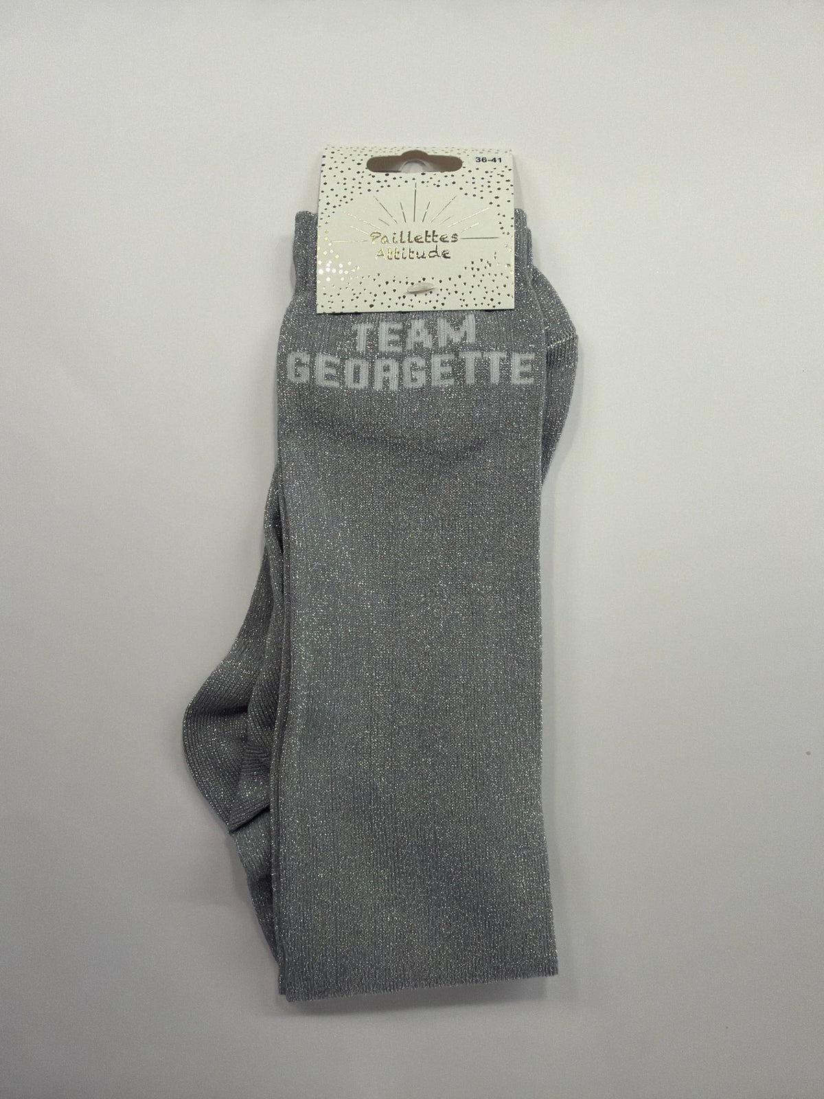 Chaussette Paillettes "TEAM GEORGETTE" - Paillettes Attitude