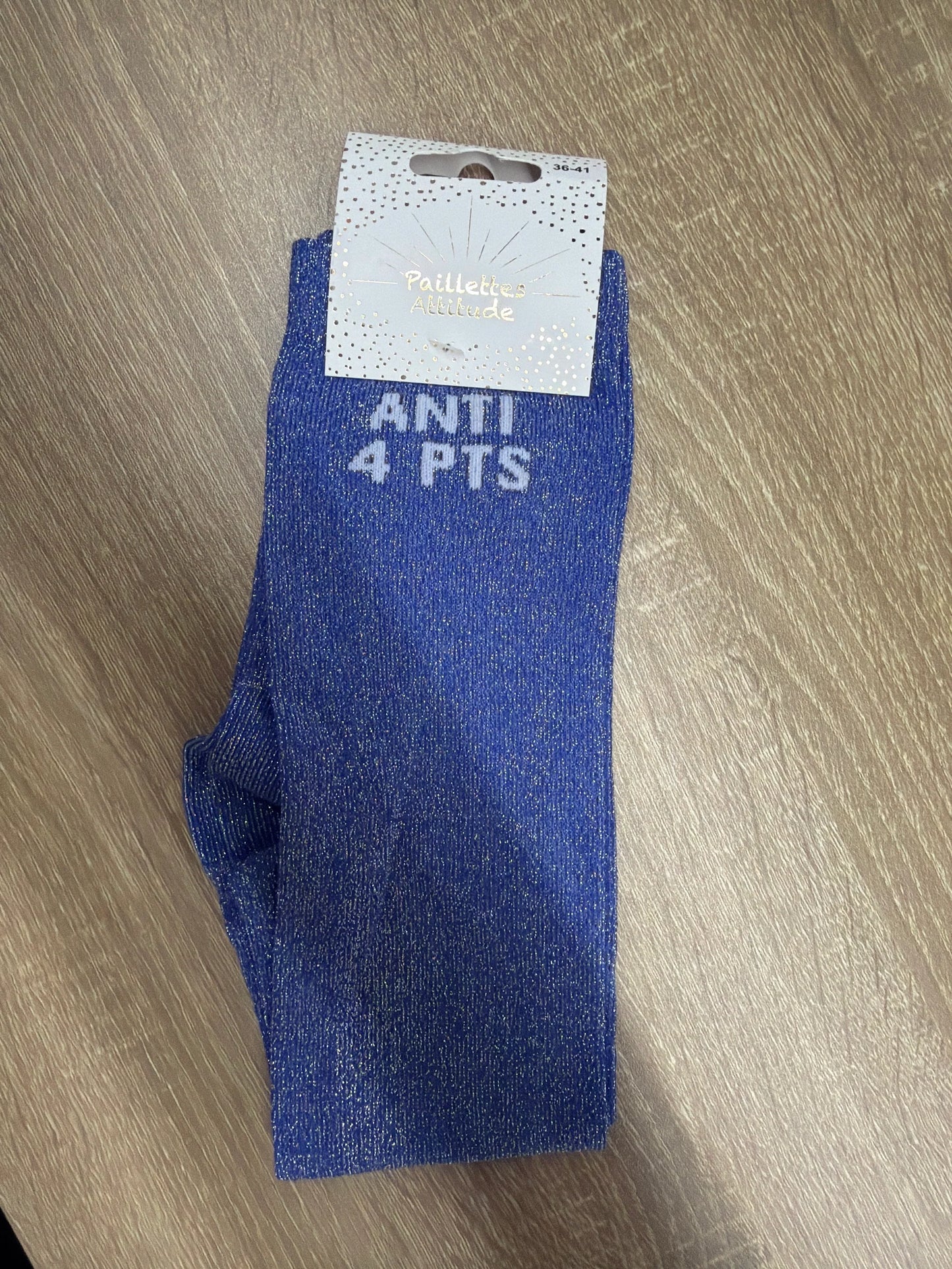 Chaussette Paillettes "ANTI 4 POINTS" - Paillettes Attitude