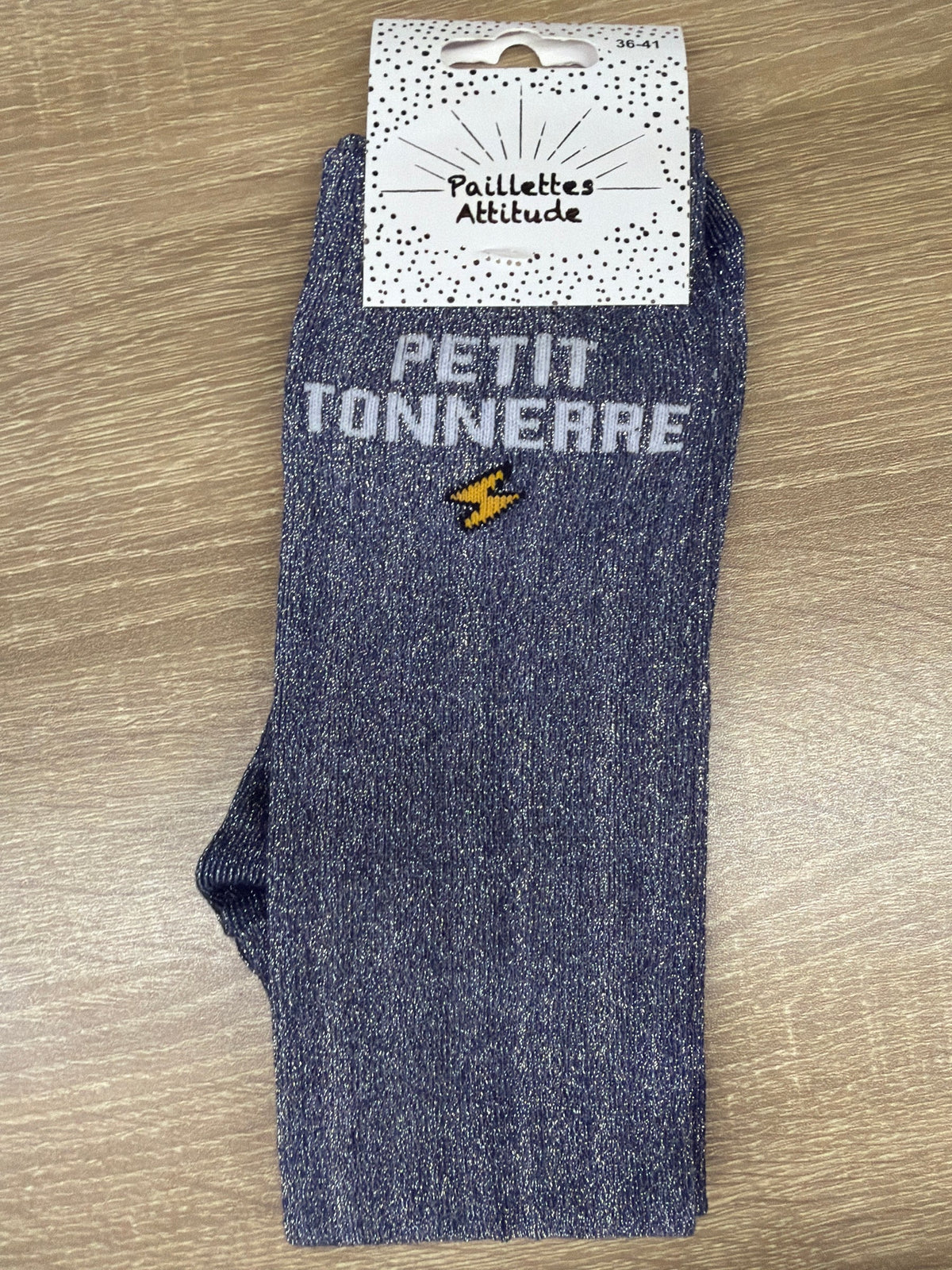 Chaussette Paillettes "PETIT TONNERRE" - Paillettes Attitude