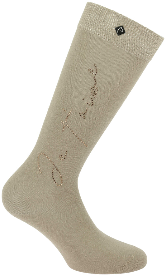 Chaussettes "Je t'aime" Cassis - Equithème