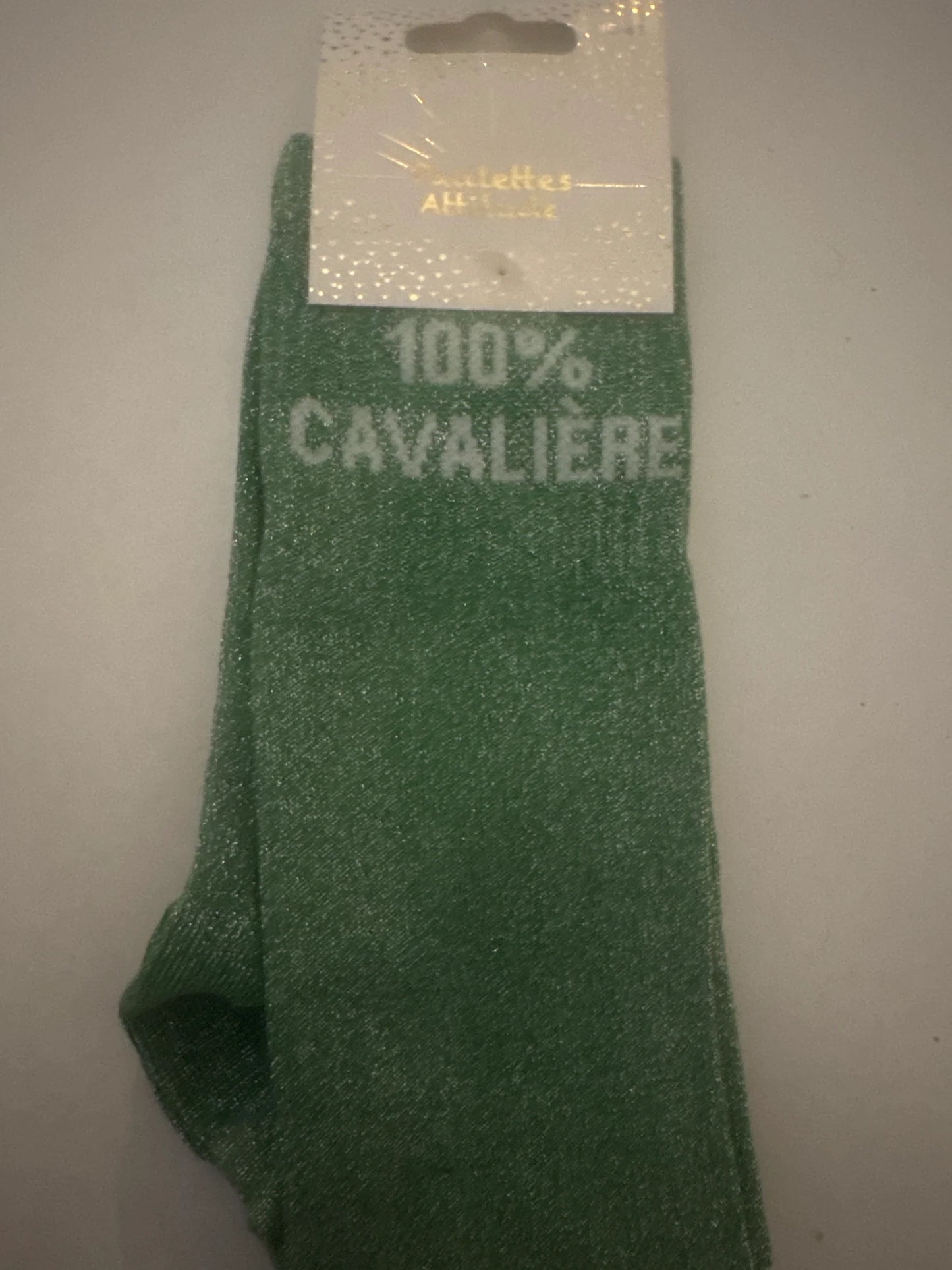Chaussette Paillettes "100% Cavalière" - Paillettes Attitude