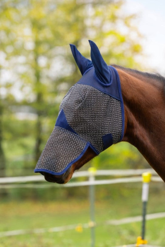 Masque anti-mouches avec protection des oreilles et naseaux - Covalliero