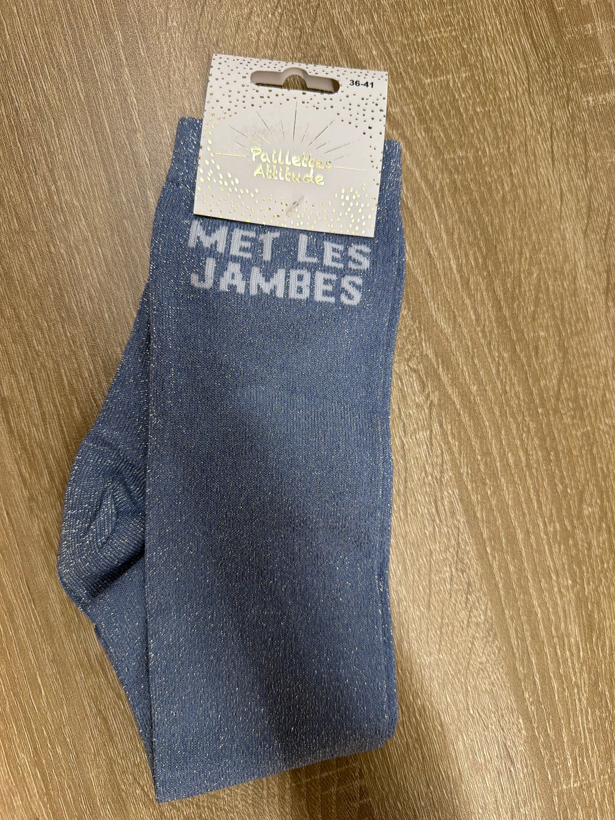 Chaussette Paillettes "METS LES JAMBES" - Paillettes Attitude