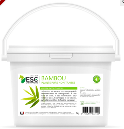 BAMBOU – Reminéralisation et raideurs cheval – Esc Laboratoire