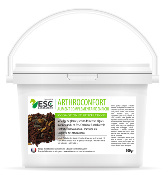 ARTHROCONFORT – Souplesse articulaire cheval - ESC Laboratoire