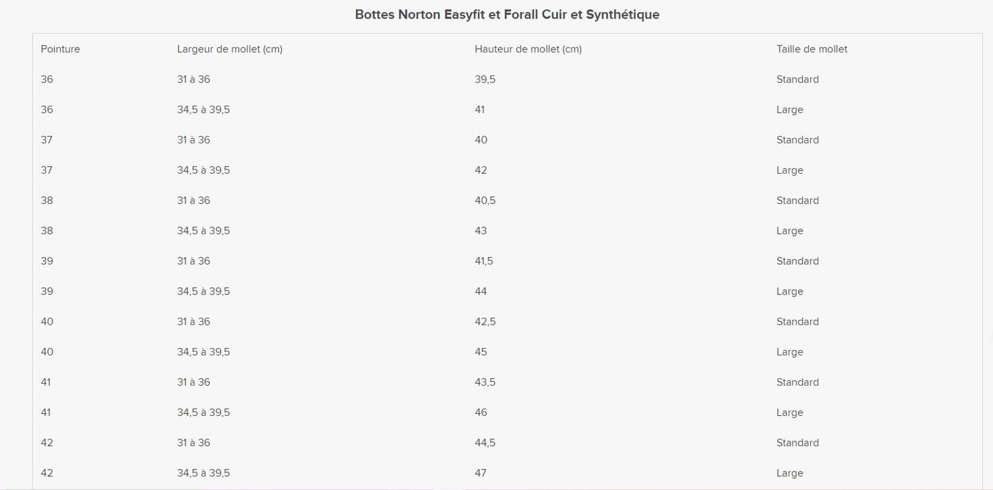 Bottes Forall synthétique - Norton