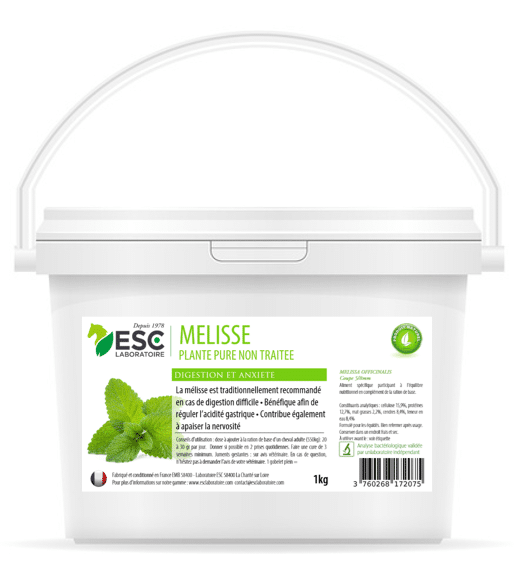 MELISSE – Estomac sensible et acidité gastrique cheva - ESC Laboratoire