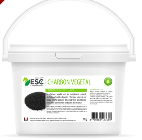 Charbon Vegetal – Confort intestinal cheval - ESC Laboratoire