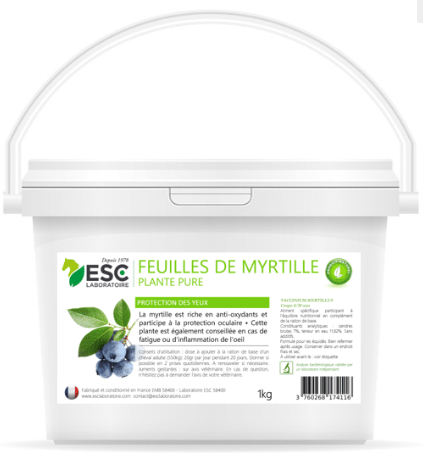 Feuilles De Myrtille, Protection des yeux cheval - ESC LAboratoire