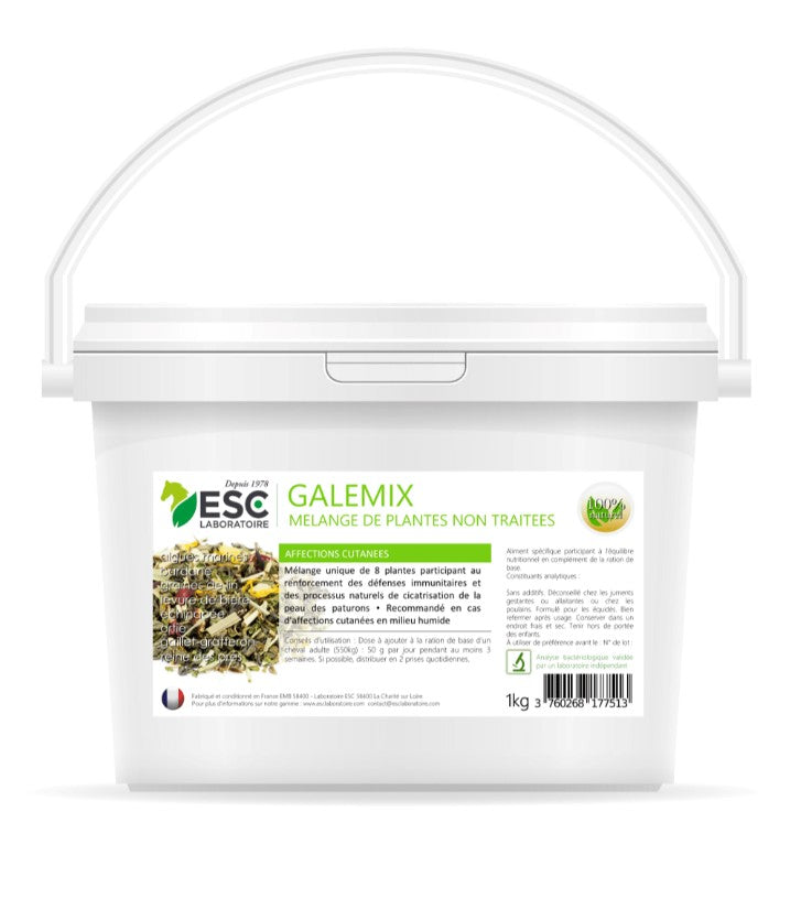 GALEMIX – Irritations cutanées cheval – Mélange de plantes- ESC Laboratoire