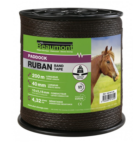 Ruban 40mm "Paddock" - Beaumont