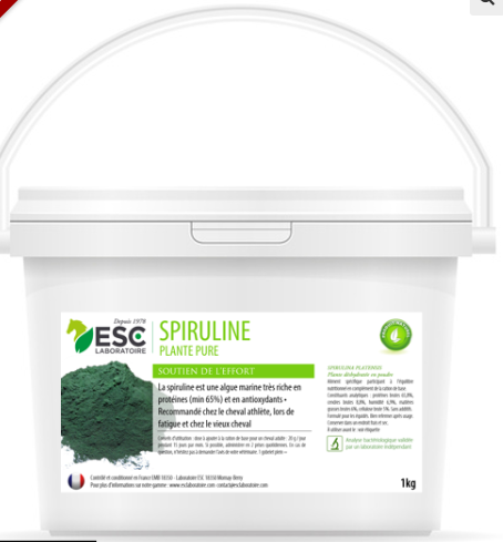 Spiruline, Soutien de l'effort et de l'organisme - ESC Laboratoire