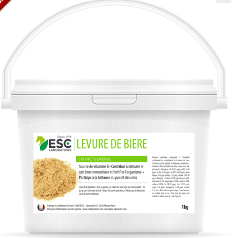 Levure De Bière – Flore intestinale cheval -ESC Laboratoire